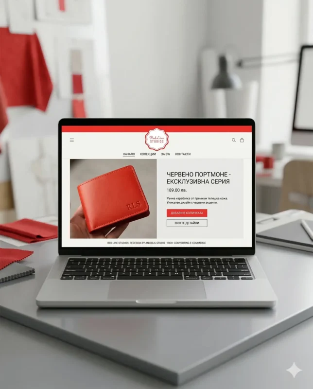 online ecommerce shop homepage by AniSoul Studio - marketing agency